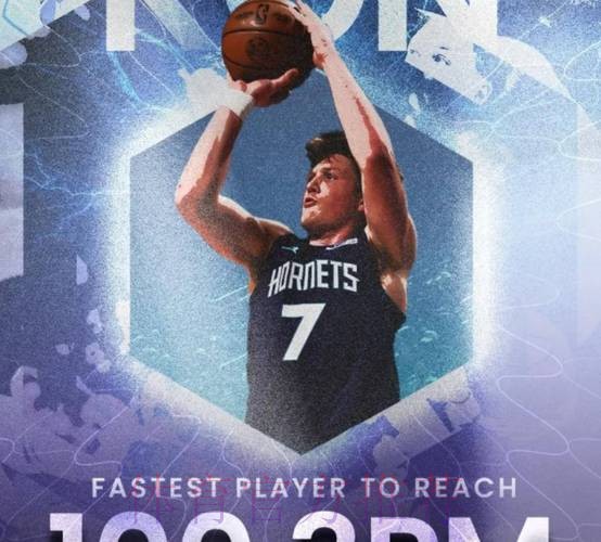 克尼普尔42场砍100两分100三分100罚球，与卢卡并列历史最快